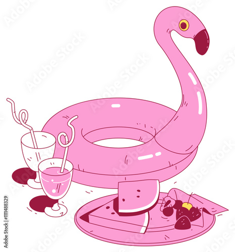 Summer treats and a flamingo float