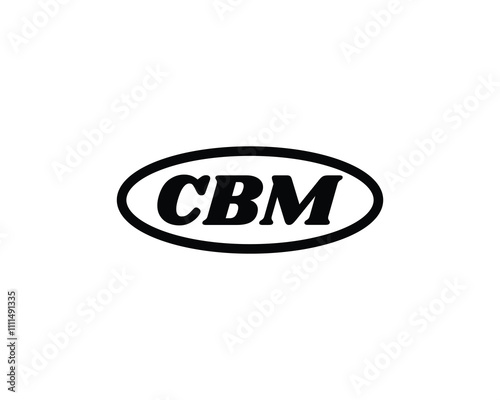 CBM logo design vector template. CBM