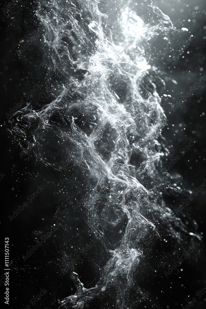 abstract art flowing particles dust explosion background abstract art flowing particles dust explosion background