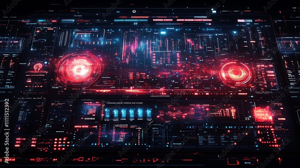 A glitch-inspired interface with fragmented holographic data visuals, glowing neon distortions, intricate broken grids, and dynamic pixelated animations, set against a dark digital backdrop, A glitch-inspired interface with fragmented holographic data visuals, glowing neon distortions, intricate broken grids, and dynamic pixelated animations, set against a dark digital backdrop,