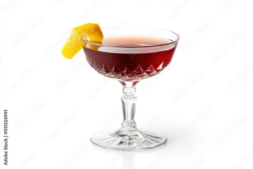 Fresh cape codder cocktail isolated on white background Fresh cape codder cocktail isolated on white background