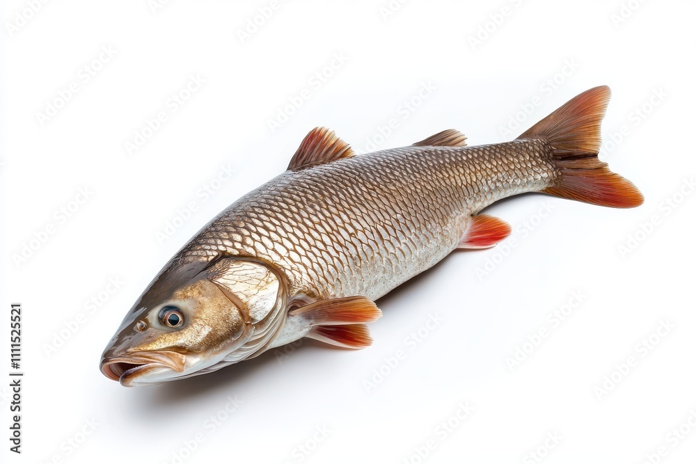 Fresh red drum fish isolated on white background Fresh red drum fish isolated on white background