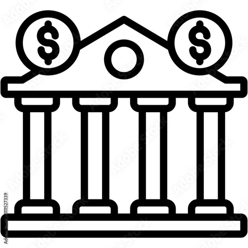 Bank Building Icon