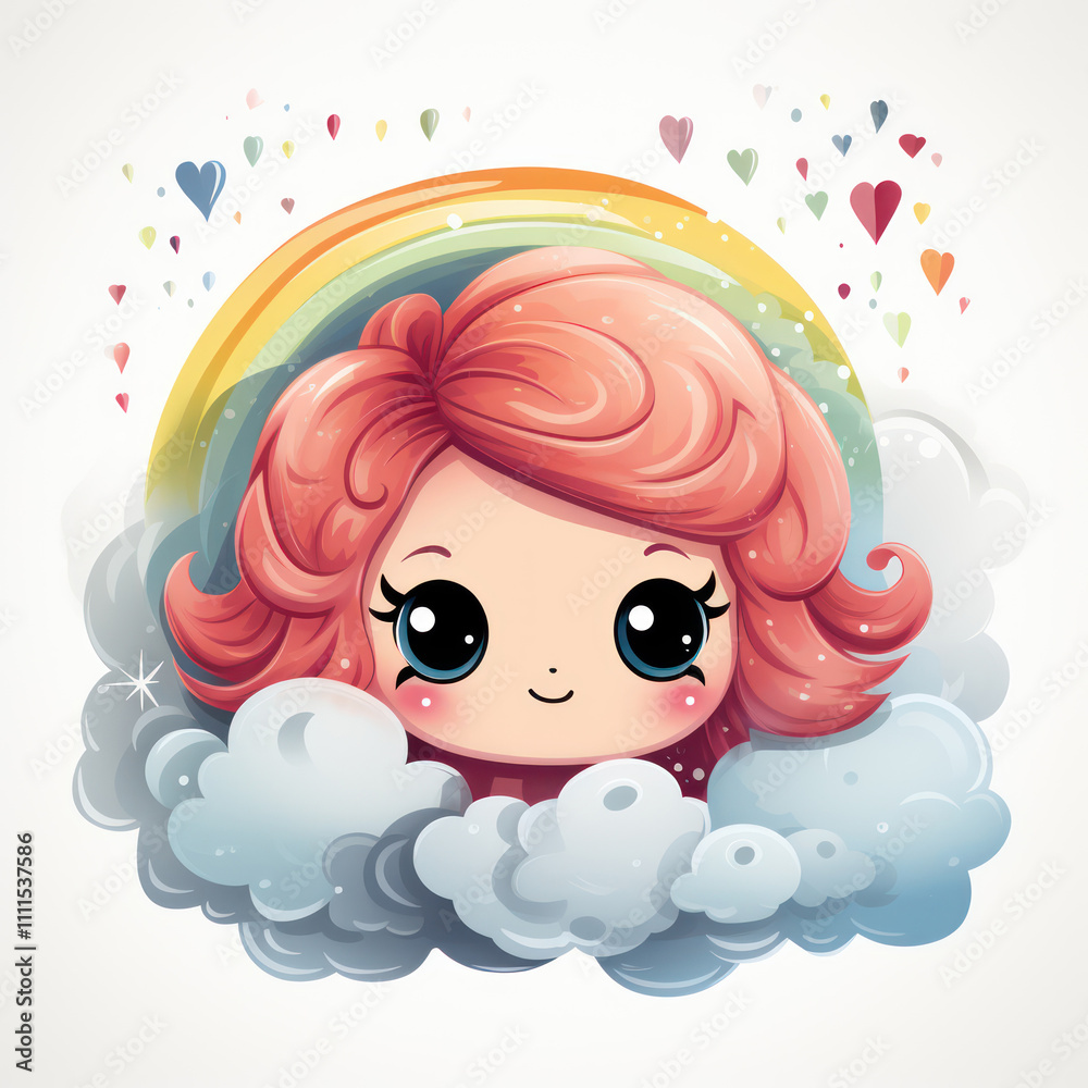 A rainbow of adorable kawaii styles with joyful work By Generated AI A rainbow of adorable kawaii styles with joyful work By Generated AI