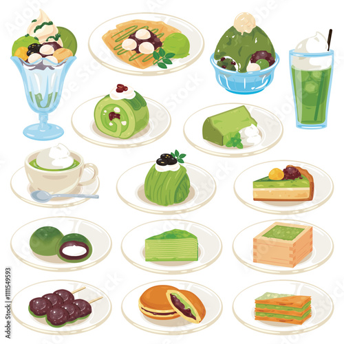 抹茶スイーツセット
