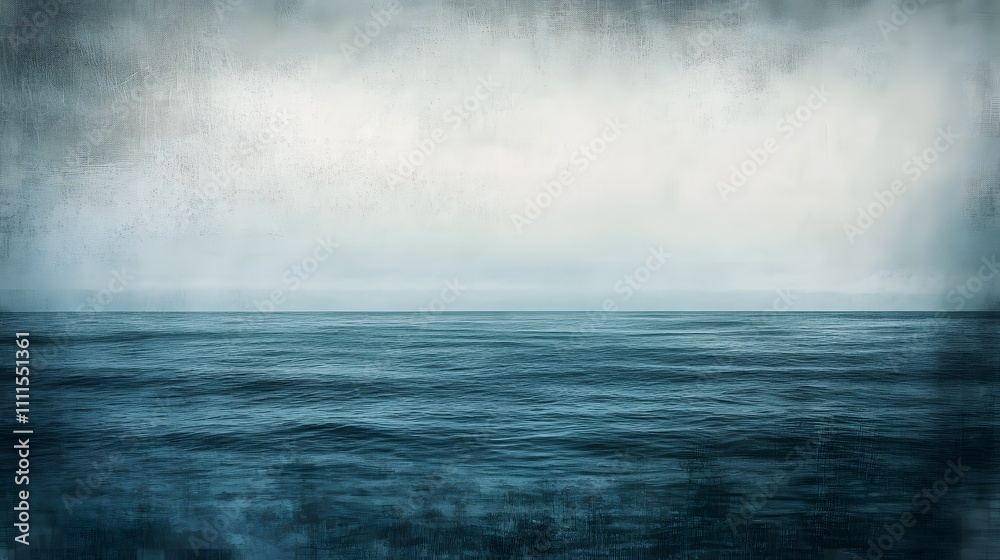 Serene Ocean Scene Under A Cloudy Sky Serene Ocean Scene Under A Cloudy Sky