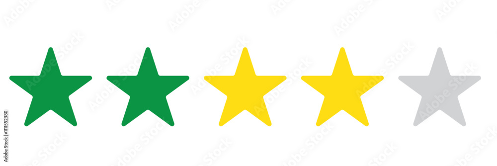 Five stars customer product rating review flat icon for apps and websites. Five stars customer product rating review flat icon for apps and websites.