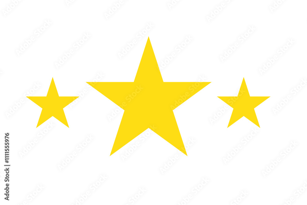 Five stars customer product rating review flat icon for apps and websites. Five stars customer product rating review flat icon for apps and websites.