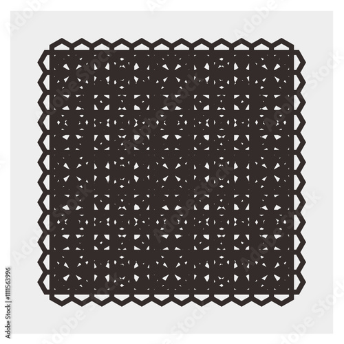 Vector ornament formed by an elegant hexagon pattern, suitable for decoration, background, textiles and graphic resources