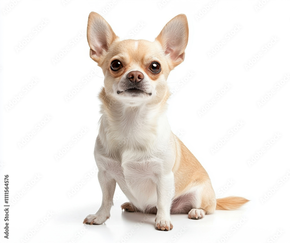 Playful chihuahua pet isolated on white background Playful chihuahua pet isolated on white background