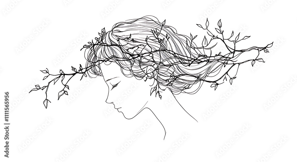 A single line illustration of a human face profile intertwined with a flowing vine or branch, symbolizing the connection between humanity and nature.
A single line illustration of a human face profile intertwined with a flowing vine or branch, symbolizing the connection between humanity and nature.