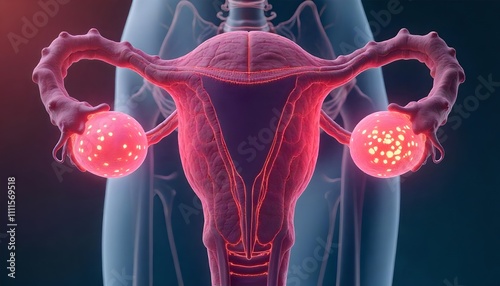 human body anatomy. cervical cancer. Cancer Day commemoration
