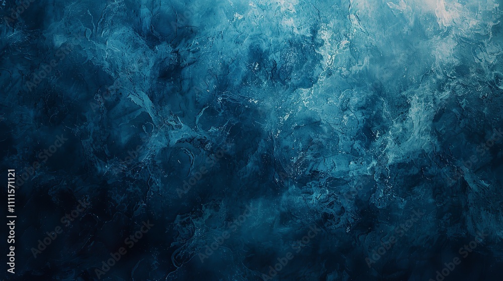 Obraz premium dark blue and white watercolor banner poster background template design. Blue turquoise teal mint cyan white abstract watercolor background.