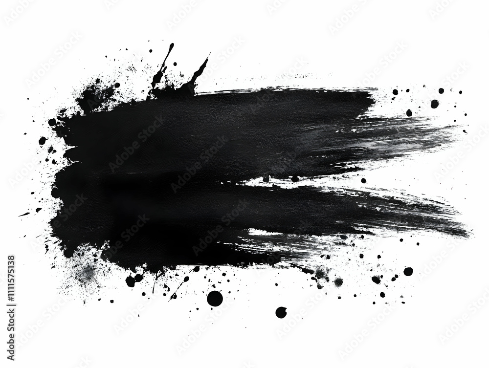 Abstract Black Ink Brushstrokes Background Abstract Black Ink Brushstrokes Background