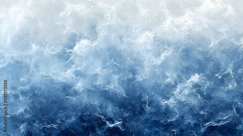 Fototapeta premium Abstract Blue Water Background Illustration