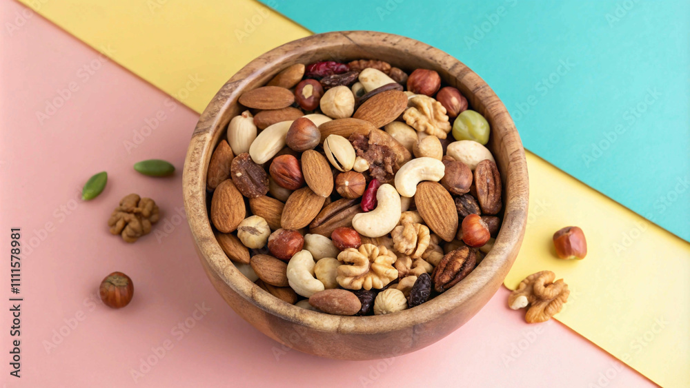 Assortment of nuts, including almonds, walnuts, cashews, and pistachios Assortment of nuts, including almonds, walnuts, cashews, and pistachios