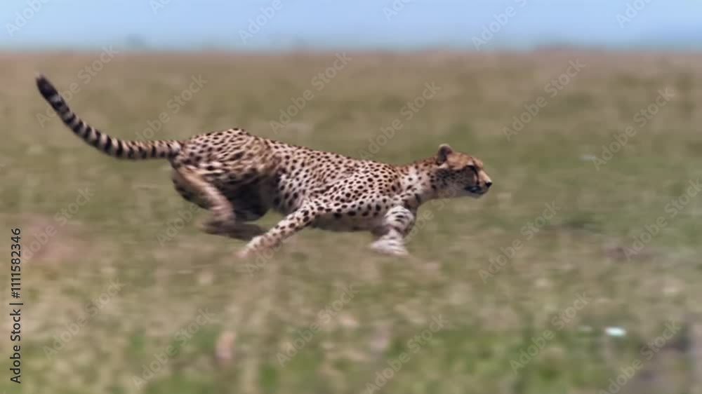 Epic Footage of Cheetah Running Top Speed Slow Motion