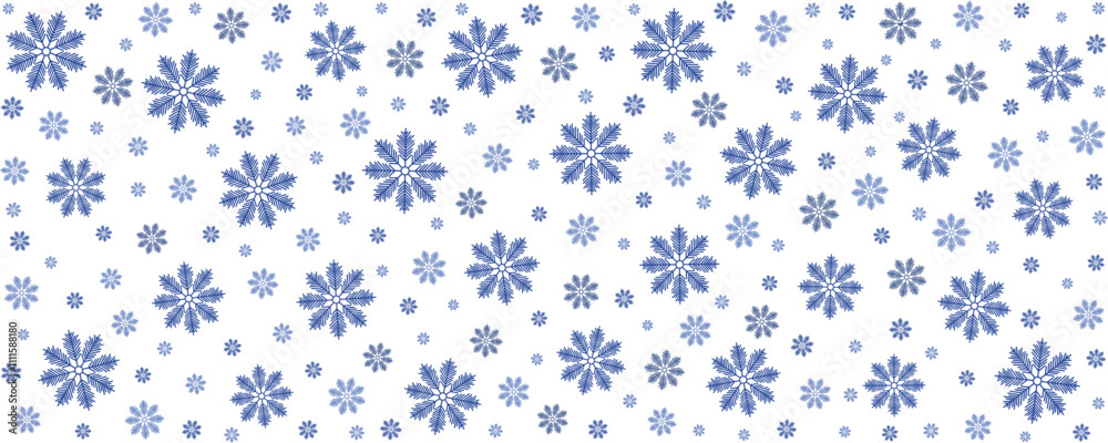 Seamless blue snowflake pattern for christmas background design. Seamless blue snowflake pattern for christmas background design.