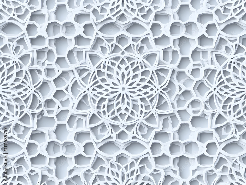 White 3D Abstract Geometric Background White 3D Abstract Geometric Background