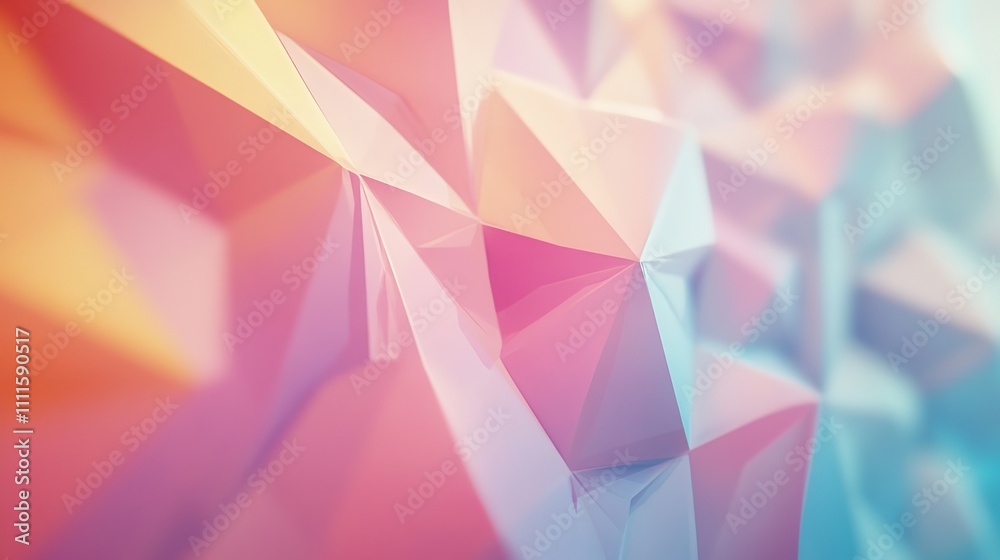 Pastel Coloured Abstract Low-Poly Plexus Design Background Pastel Coloured Abstract Low-Poly Plexus Design Background