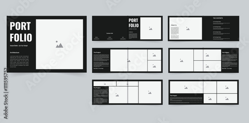 Architecture portfolio landscape portfolio brochure design or project portfolio