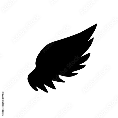 Wing silhouette icon photo