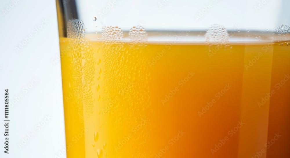 Refreshing Orange Juice in a Glass Isolated on White background Refreshing Orange Juice in a Glass Isolated on White background