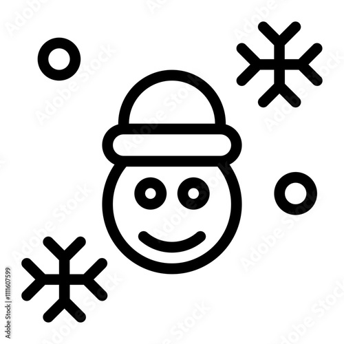 Hat Snow Line Icon photo