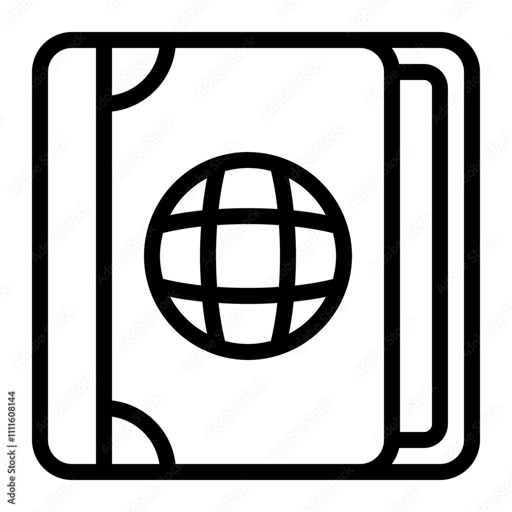 Identity Line Icon Identity Line Icon