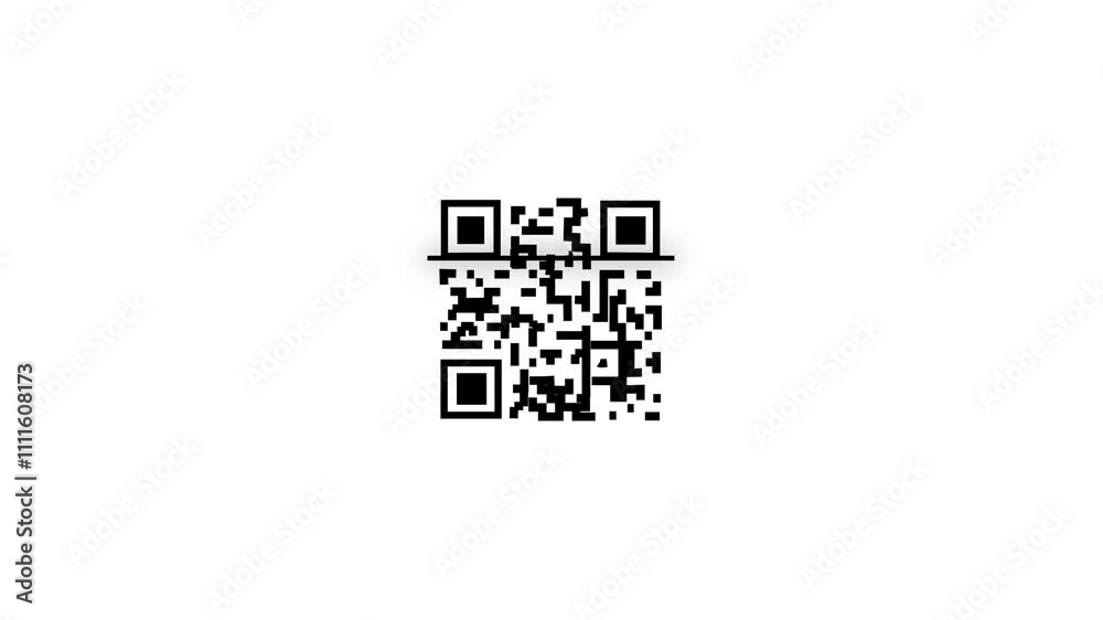 QR code scanning with smart phone on QR code for mobile app, payment and phone. Scan qr code icon. 4K video QR code scanning with smart phone on QR code for mobile app, payment and phone. Scan qr code icon. 4K video
