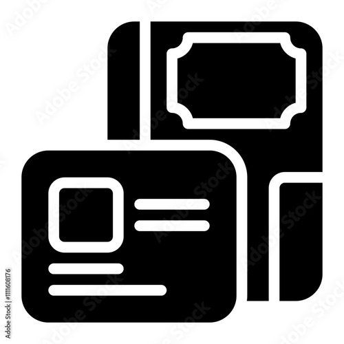 Id Card Solid Icon
