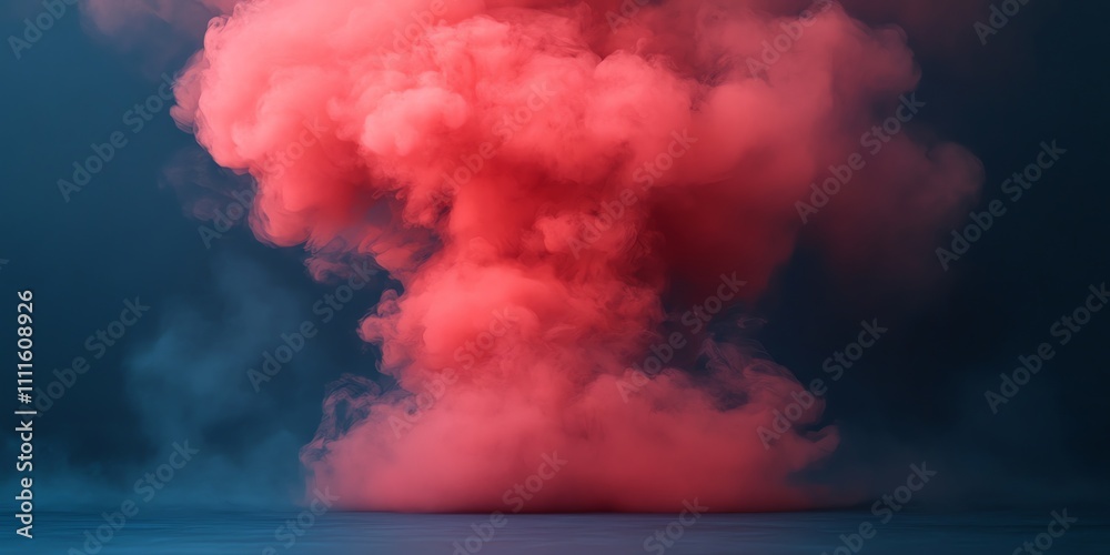 Abstract pink smoke cloud on dark blue background. Abstract pink smoke cloud on dark blue background.