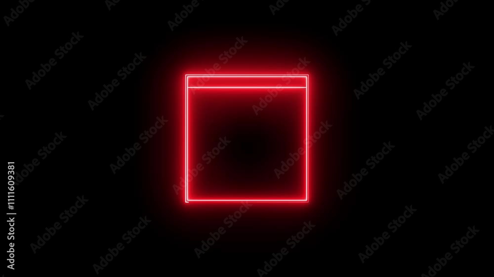 Neon line QR code animated lineal symbol icon. Scanning QR code symbol Scan sign QR Code Bar Code, scan sign, QR scan interface,