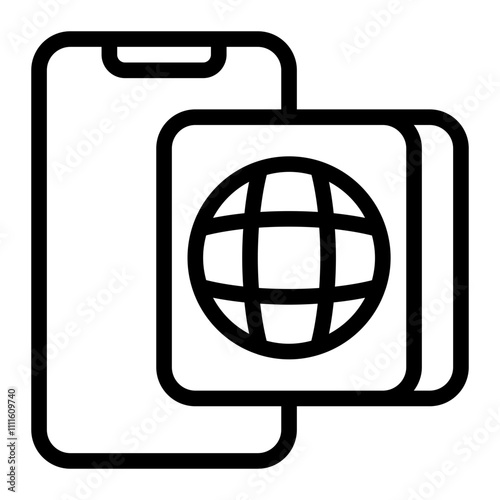 Online Line Icon