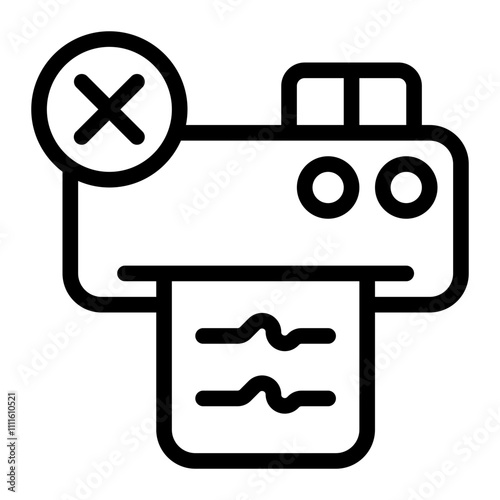 Printer Line Icon