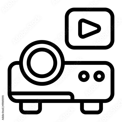 Projector Line Icon