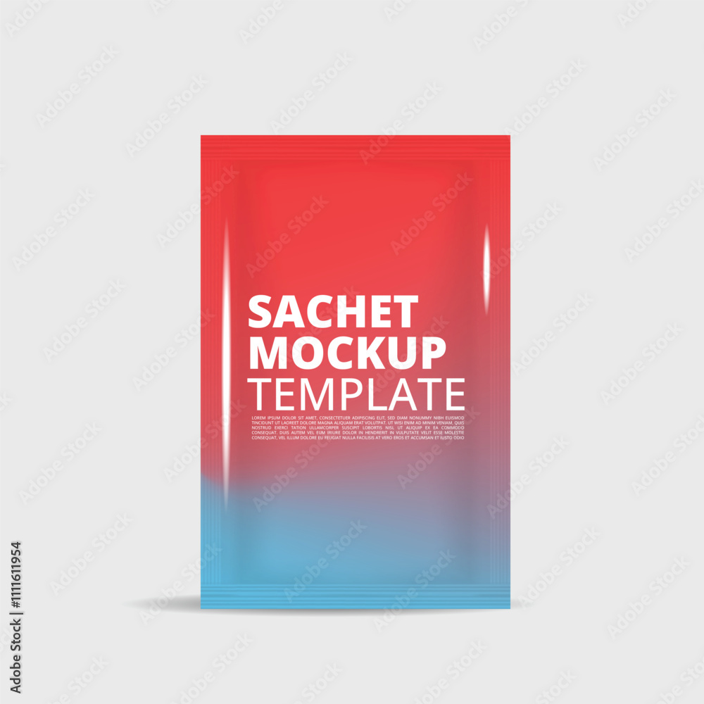 modern sachet mockup vector template modern sachet mockup vector template