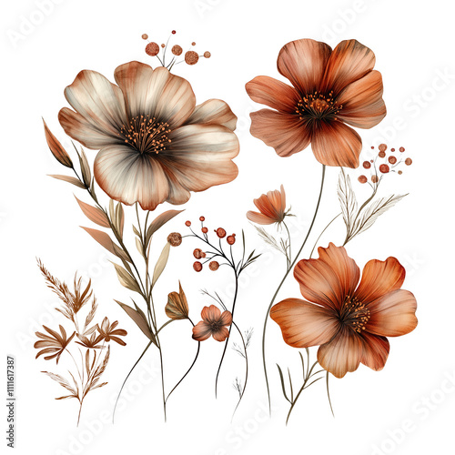 Transparent Flower Pack with Beautiful Minimalist Design
