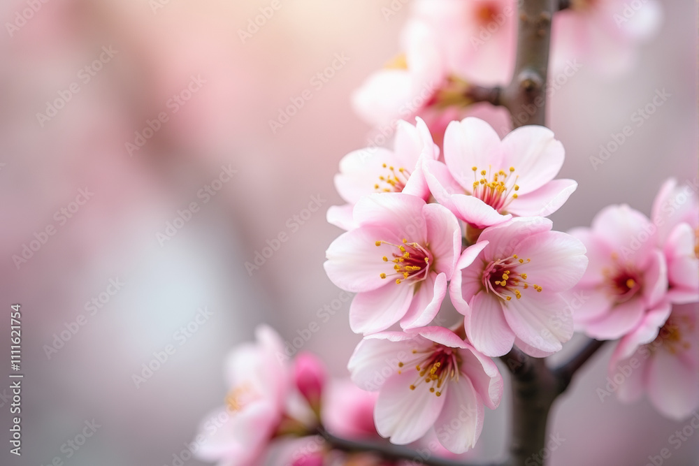 Delicate pink cherry blossoms in full bloom, creating a breathtaking display of nature's beauty. Delicate pink cherry blossoms in full bloom, creating a breathtaking display of nature's beauty.