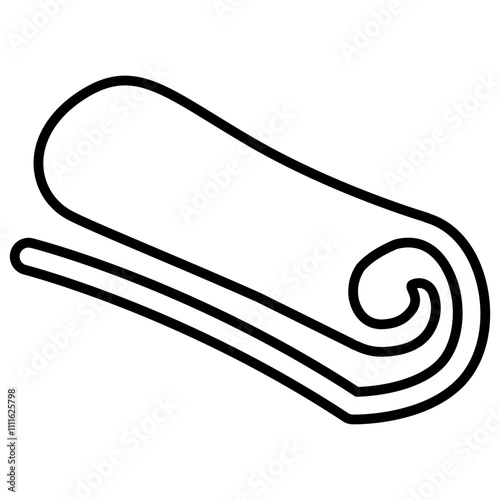 Roll paper icon in line style