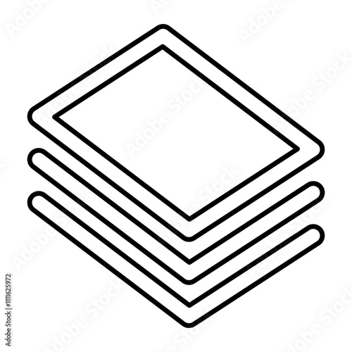 Report icon in line style