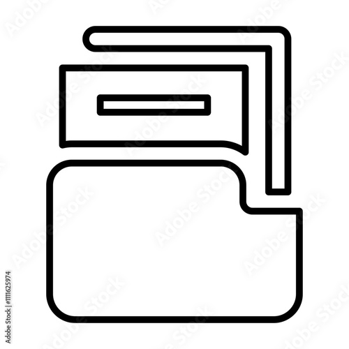 Folder icon in line style