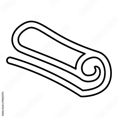 Roll paper icon in line style