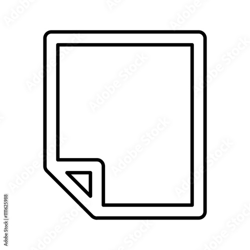 Paper icon in line style