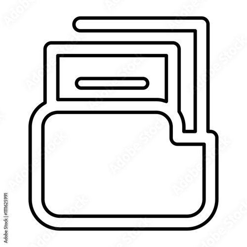 Folder icon in line style