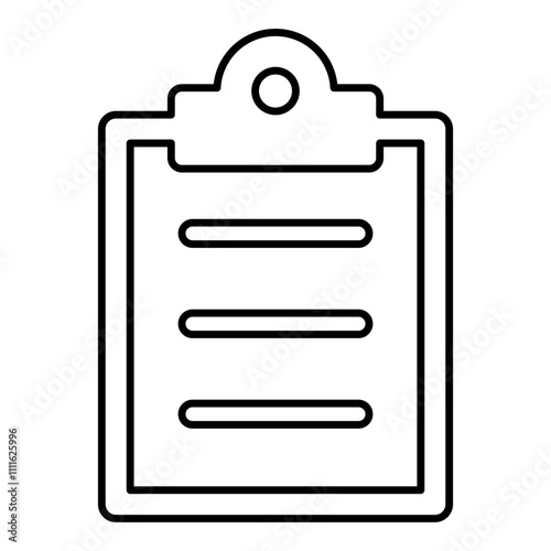 Paper icon in line style