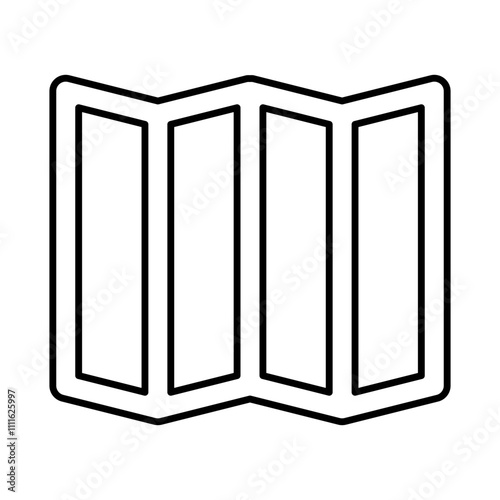 Paper icon in line style
