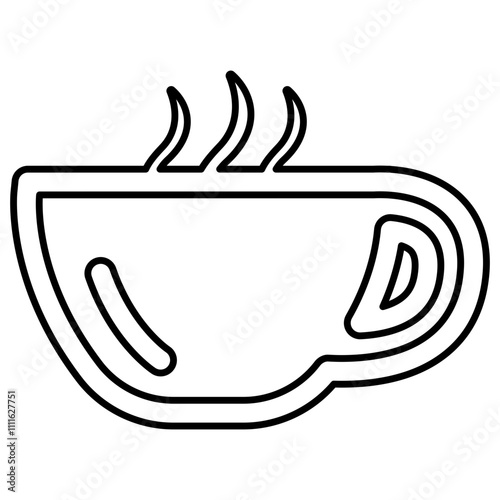Coffee icon in line style