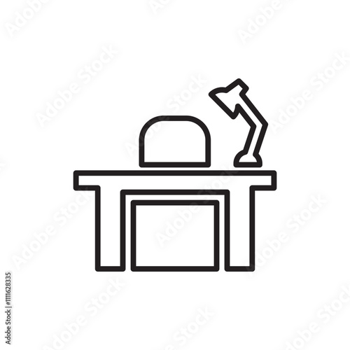 Office icon in line style