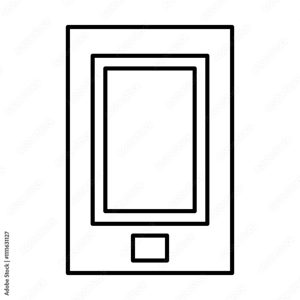 Smartphone icon in line style Smartphone icon in line style